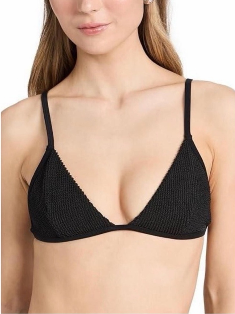Good American Perfect Fit Bikini Top Black